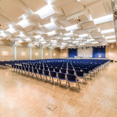 Saal Essen von hinten