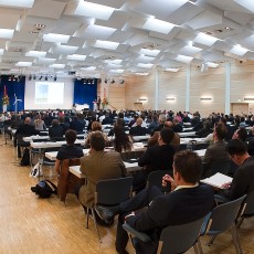 Parlamentarische Bestuhlung im Saal Essen