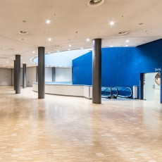 Foyer with escalators