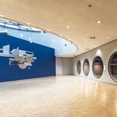 Saal Panorama mit Blick in die Hallen